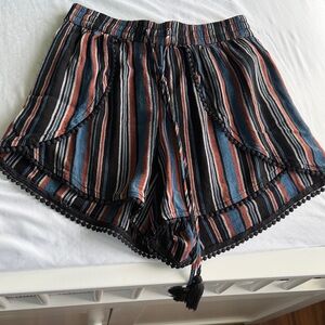 American Eagle Outfitters Multicolor Striped High Waist Shorts